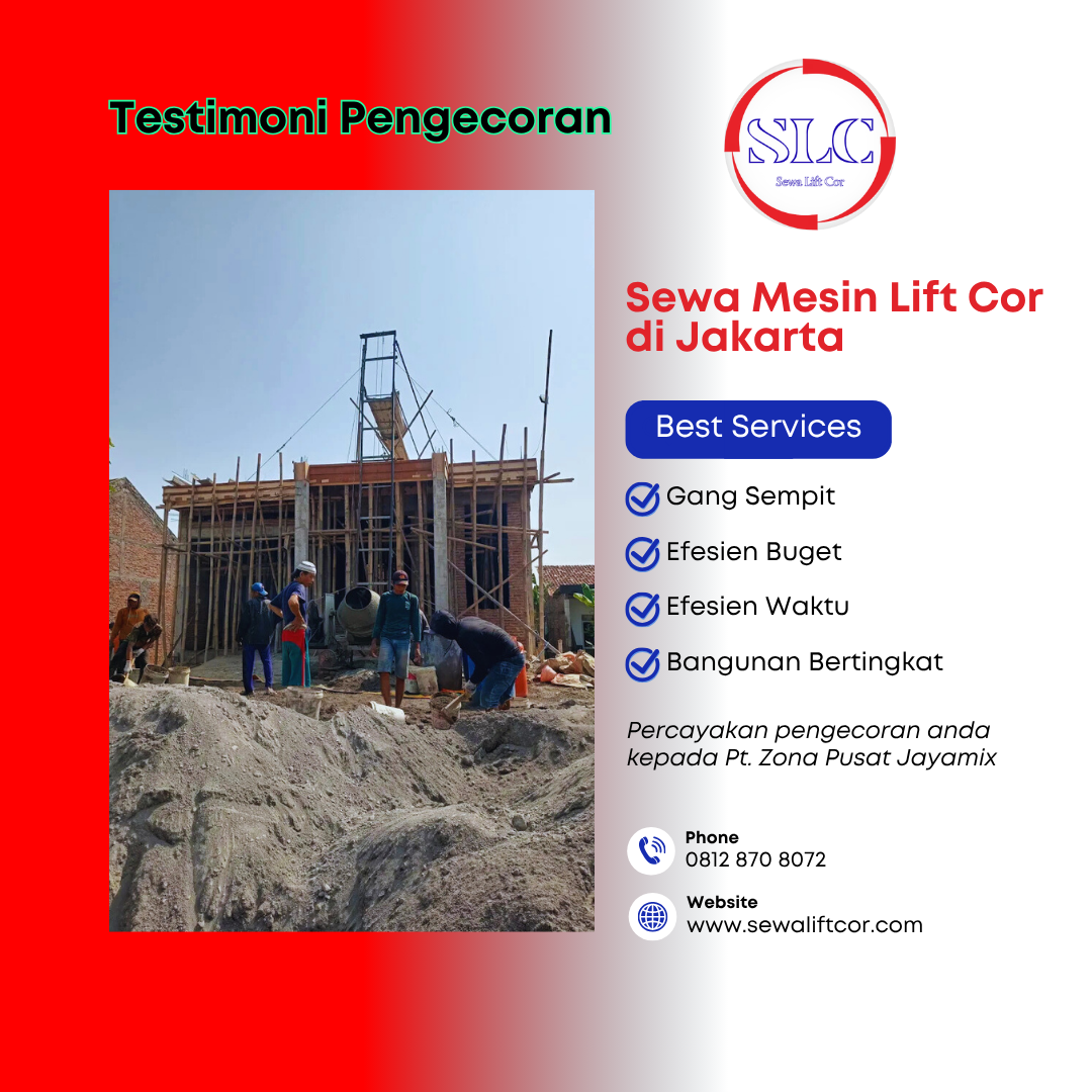 Sewa mesin Lift Cor di Jakarta – Harga Terbaru Dan Terdekat